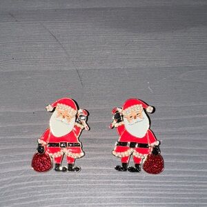 BaubleBar Santa Earrings